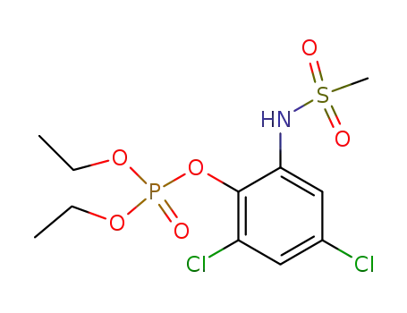 Phosphoric acid 2,4-dichloro-6-methanesulfonylamino-phenyl ester diethyl ester