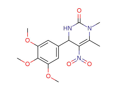 1,6-Dimethyl-5-nitro-4-(3,4,5-trimethoxy-phenyl)-3,4-dihydro-1H-pyrimidin-2-one