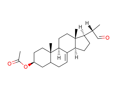 (3S,20S)-20-formylpregn-7-en-3-yl acetate