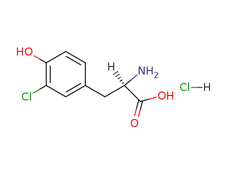 (1R)-1-carboxy-2-(3-chloro-4-hydroxy-phenyl)-ethyl-ammonium chloride