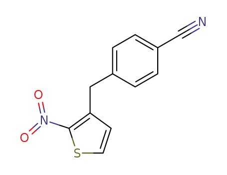 2-nitro-3-(4-cyanophenylmethyl)thiophene