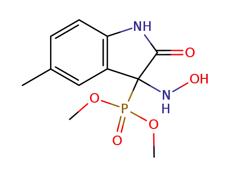 (3-Hydroxyamino-5-methyl-2-oxo-2,3-dihydro-1H-indol-3-yl)-phosphonic acid dimethyl ester