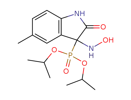 (3-Hydroxyamino-5-methyl-2-oxo-2,3-dihydro-1H-indol-3-yl)-phosphonic acid diisopropyl ester