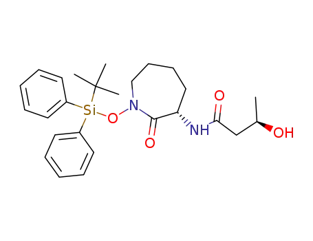 (R)-N-[(S)-1-(tert-Butyl-diphenyl-silanyloxy)-2-oxo-azepan-3-yl]-3-hydroxy-butyramide