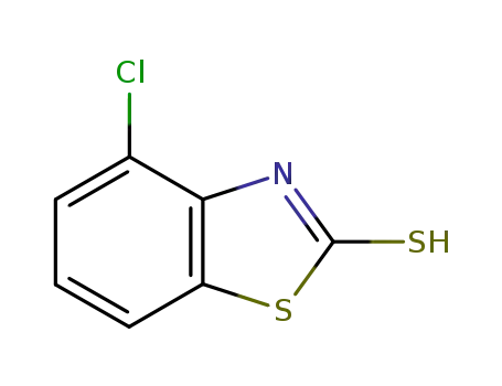 Molecular Structure of 1849-65-6 (4-Chloro-2-mercaptobenzothiazole)