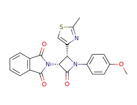 (3RS,4RS)-1-(4-methoxyphenyl)-4-(2-methylthiazol-4-yl)-3-phthalimidoazetidin-2-one