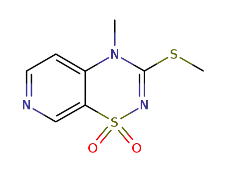 4-methyl-3-methylsulfanyl-4H-pyrido<4.3-e>-1,2,4-thiadiazine 1,1-dioxide
