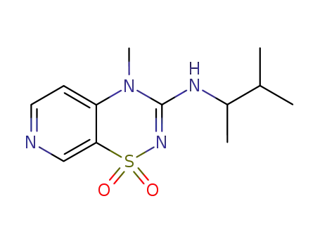 (1,2-Dimethyl-propyl)-(4-methyl-1,1-dioxo-1,4-dihydro-1λ6-pyrido[4,3-e][1,2,4]thiadiazin-3-yl)-amine