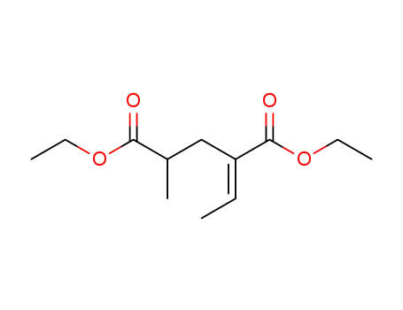 ethyl 4-(ethoxycarbonyl)-2-methyl-4-(E)-hexenoate