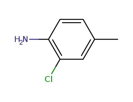 Molecular Structure of 615-65-6 (2-Chloro-4-methylaniline)