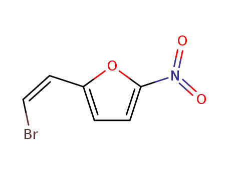 Molecular Structure of 59563-50-7 (Furan, 2-(2-bromoethenyl)-5-nitro-, (Z)-)