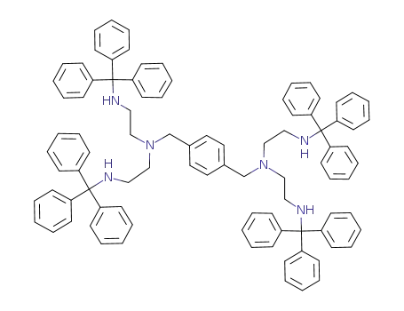 N-[4-({Bis-[2-(trityl-amino)-ethyl]-amino}-methyl)-benzyl]-N'-trityl-N-[2-(trityl-amino)-ethyl]-ethane-1,2-diamine
