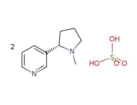 Molecular Structure of 65-30-5 (NICOTINE SULFATE)