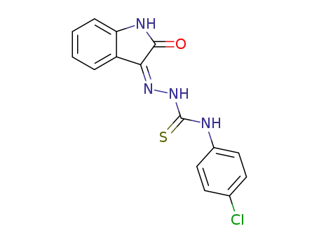 (Z)-N-(4-chlorophenyl)-2-(2-oxoindolin-3-ylidene)hydrazine-1-carbothioamide