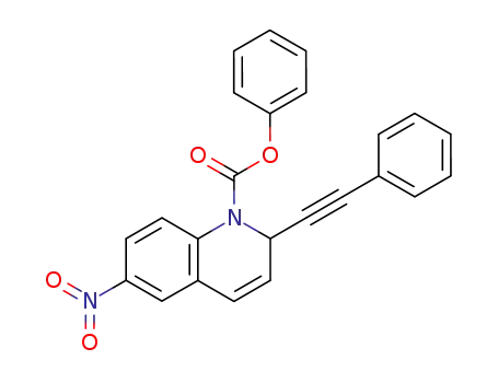 6-Nitro-2-phenylethynyl-2H-quinoline-1-carboxylic acid phenyl ester