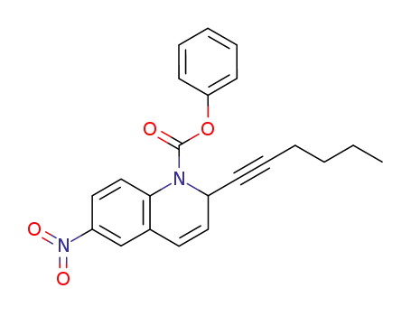2-Hex-1-ynyl-6-nitro-2H-quinoline-1-carboxylic acid phenyl ester