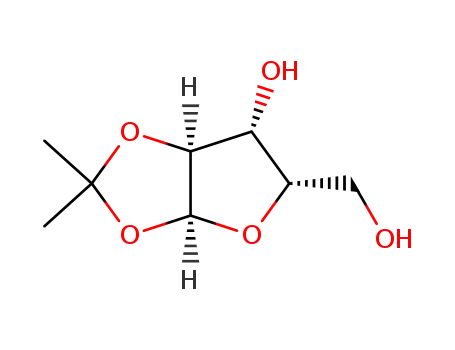 Molecular Structure of 114861-22-2 (1,2-O-Isopropylidene-a-L-xylofuranose)