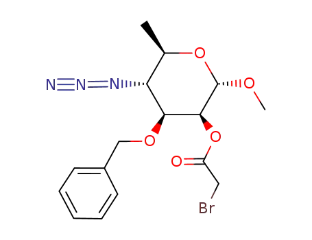 methyl 4-azido-3-O-benzyl-2-O-bromoacetyl-4,6-dideoxy-α-D-mannopyranoside