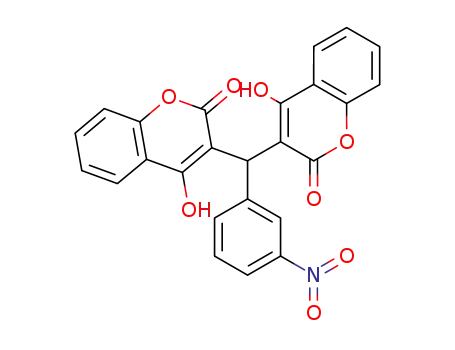 3,3'-((3-nitrophenyl)methylene)bis(4-hydroxy-2H-chromen-2-one)