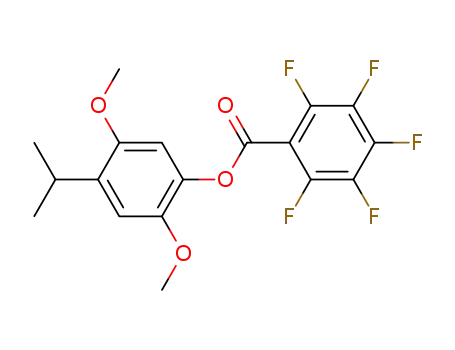 4-isopropyl-2,5-dimethoxyphenyl pentafluorobenzoate