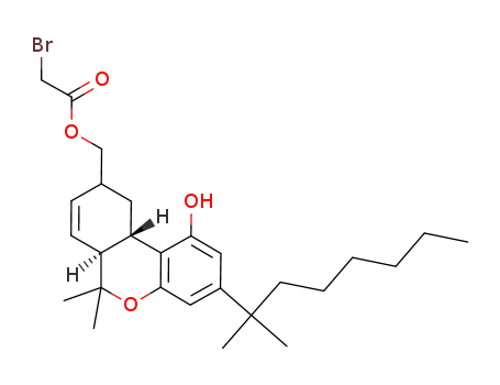 (6aS-trans)-9-bromoacetoxymethyl-6,6-dimethyl-3-(1,1-dimethylheptyl)-1-hydroxy-6a,7,10,10a-tetrahydro-6H-dibenzo[b,d]pyran