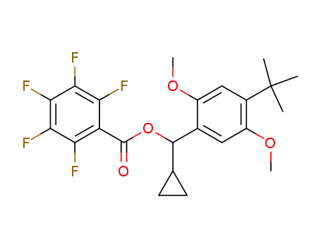 2,3,4,5,6-pentafluoro-benzoic acid (4-tert-butyl-2,5-dimethoxy-phenyl)-cyclopropyl-methyl ester