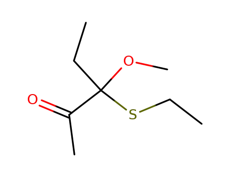 3-(ethylthio)-3-methoxy-2-pentanone