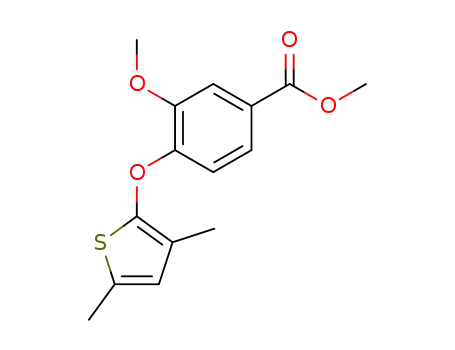 4-(3,5-dimethyl-thiophen-2-yloxy)-3-methoxy-benzoic acid methyl ester