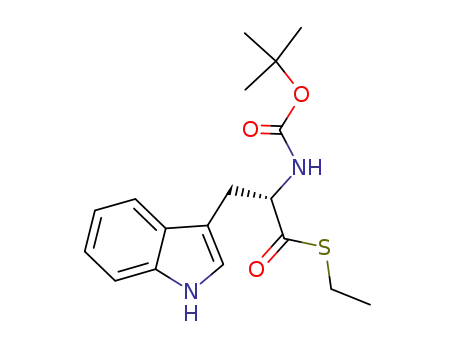 2-tert-butoxycarbonylamino-3-(1H-indol-3-yl)-thiopropionic acid S-ethyl ester