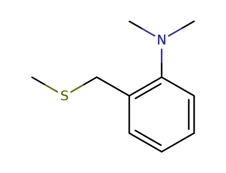 Molecular Structure of 591214-24-3 (Benzenamine, N,N-dimethyl-2-[(methylthio)methyl]-)