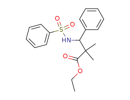 ethyl 3-benzenesulfonylamino-2,2-dimethyl-3-phenylpropionate