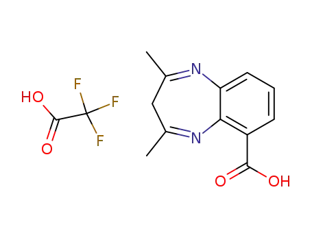 6-carboxy-2,4-dimethyl-3H-benzo[b][1,4]diazepin-1-ium trifluoroacetate