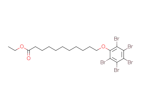 11-pentabromophenyloxy-undecanoic acid ethyl ester