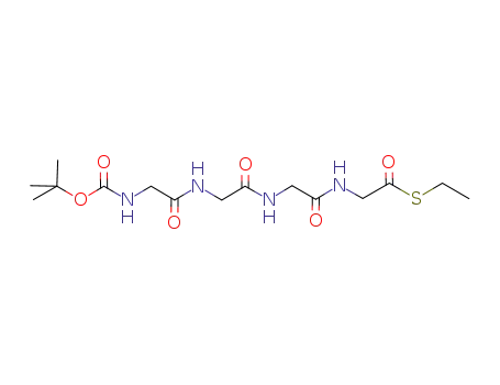 {2-[2-(2-tert-butoxycarbonylamino-acetylamino)-acetylamino]-acetylamino}-thioacetic acid S-ethyl ester