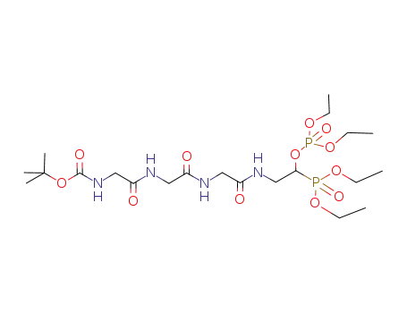 [2-{2-[2-(2-tert-butoxycarbonylamino-acetylamino)-acetylamino]-acetylamino}-1-(diethoxy-phosphoryloxy)-ethyl]-phosphonic acid diethyl ester