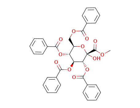 methyl 3,4,5,7-tetra-O-benzoyl-α-D-gluco-hept-2-ulopyranosonate