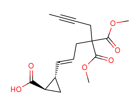 2-But-2-ynyl-2-[(E)-3-((1S,2R)-2-carboxy-cyclopropyl)-allyl]-malonic acid dimethyl ester