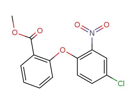 Molecular Structure of 858670-83-4 (methyl 2-(4-chloro-2-nitrophenoxy)benzoate)