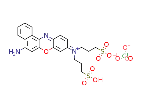 (5-amino-benzo[a]phenoxazin-9-ylidene)-bis-(3-sulfo-propyl)-ammonium; perchlorate