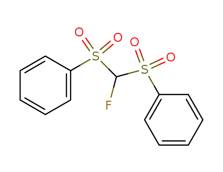 Molecular Structure of 910650-82-7 (Fluorobis(phenylsulfonyl)methane)