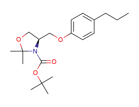 4(R)-2,2-dimethyl-4-((4-propylphenoxy)methyl)oxazolidine-3-carboxylic acid tert-butyl ester