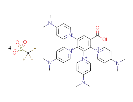 2,3,4,5-tetrakis[4-(dimethylamino)-1-pyridinio]benzoic acid tetrakis(trifluoromethanesulfonate)