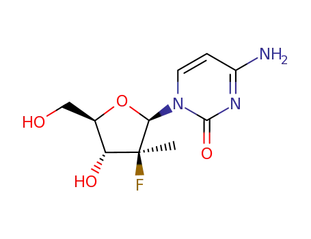 β-D-(2'S)-2'-deoxy-2'-fluoro-2'-C-methylcytidine