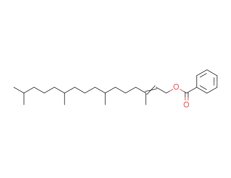 Molecular Structure of 844467-81-8 (2-Hexadecen-1-ol, 3,7,11,15-tetramethyl-, benzoate)