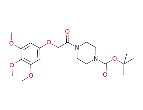 1-((3,4,5-trimethoxyphenoxy)methyl)carbonyl-4-(t-butoxycarbonyl)piperazine
