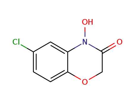 Molecular Structure of 13212-63-0 (4-Hydroxy-6-chloro-2,3-dihydro-4H-1,4-benzooxazine-3-one)