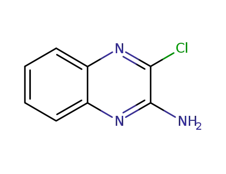 Molecular Structure of 34117-90-3 (2 CHLORO-3-AMINO QUINOXALINE)