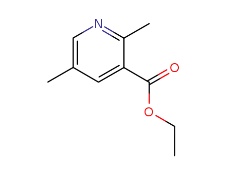Molecular Structure of 31931-53-0 (3-Pyridinecarboxylic acid, 2,5-dimethyl-, ethyl ester)