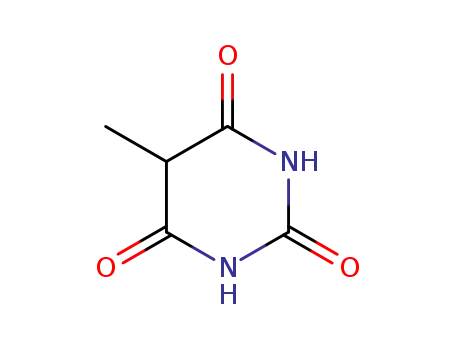 Molecular Structure of 2417-22-3 (2,4,6(1H,3H,5H)-Pyrimidinetrione, 5-methyl- (9CI))