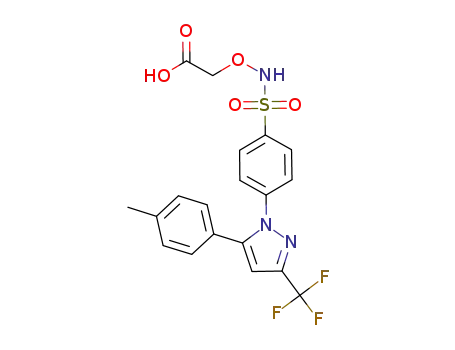 [4-(5-p-methylphenyl-3-trifluoromethyl-pyrazol-1-yl)-henzenesulfonylaminooxy]-acetic acid
